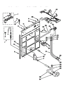 Rear Panel parts for Kenmore Washer 110.92273600 (11092273600, 110 92273600) from AppliancePartsPros.com