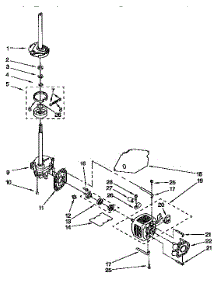 Brake, Clutch, Gearcase, Motor And Pump parts for Kenmore Washer 110.92273600 (11092273600, 110 92273600) from AppliancePartsPros.com