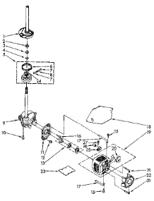 Brake, Clutch, Gearcase, Motor And Pump parts for Kenmore Washer 110.92274100 (11092274100, 110 92274100) from AppliancePartsPros.com