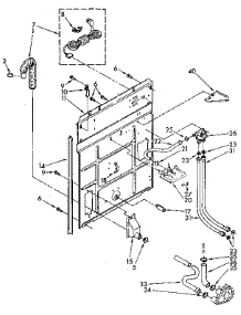 Rear Panel parts for Kenmore Washer 110.92274100 (11092274100, 110 92274100) from AppliancePartsPros.com