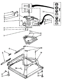 Machine Base parts for Kenmore Washer 110.92274800 (11092274800, 110 92274800) from AppliancePartsPros.com
