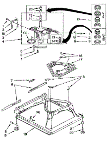Machine Base parts for Kenmore Washer 110.92275100 (11092275100, 110 92275100) from AppliancePartsPros.com