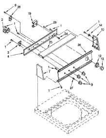 Control Panel parts for Kenmore Washer 110.92275800 (11092275800, 110 92275800) from AppliancePartsPros.com