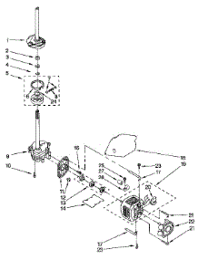 Brake, Clutch, Gearcase, Motor And Pump parts for Kenmore Washer 110.92279100 (11092279100, 110 92279100) from AppliancePartsPros.com