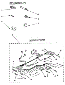 Wiring Harness parts for Kenmore Washer 110.92279100 (11092279100, 110 92279100) from AppliancePartsPros.com
