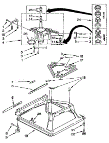 Machine Base parts for Kenmore Washer 110.92279100 (11092279100, 110 92279100) from AppliancePartsPros.com