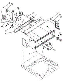 Control Panel parts for Kenmore Washer 110.92279100 (11092279100, 110 92279100) from AppliancePartsPros.com
