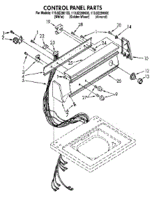 Control Panel parts for Kenmore Washer 110.92280600 (11092280600, 110 92280600) from AppliancePartsPros.com