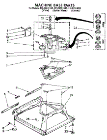 Machine Base parts for Kenmore Washer 110.92281100 (11092281100, 110 92281100) from AppliancePartsPros.com