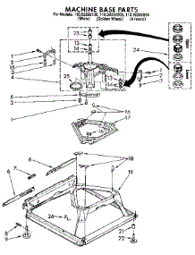 Machine Base parts for Kenmore Washer 110.92282800 (11092282800, 110 92282800) from AppliancePartsPros.com