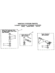 Water System parts for Kenmore Washer 110.92283600 (11092283600, 110 92283600) from AppliancePartsPros.com