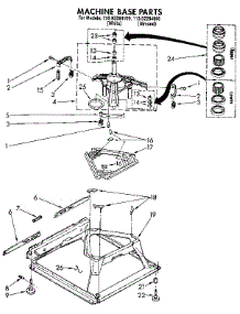 Machine Base parts for Kenmore Washer 110.92284800 (11092284800, 110 92284800) from AppliancePartsPros.com
