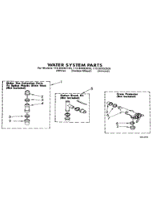 Water System parts for Kenmore Washer 110.92292800 (11092292800, 110 92292800) from AppliancePartsPros.com