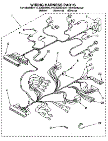 Wiring Harness parts for Kenmore Washer 110.92293100 (11092293100, 110 92293100) from AppliancePartsPros.com