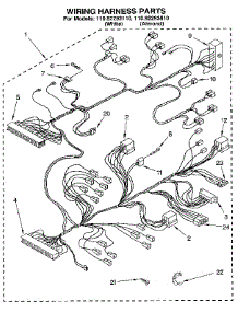 Wiring Harness parts for Kenmore Washer 110.92293110 (11092293110, 110 92293110) from AppliancePartsPros.com