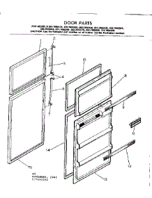 Door Parts parts for Kenmore Refrigerator 253.7692215 (2537692215, 253 7692215) from AppliancePartsPros.com
