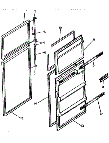 Door Parts parts for Kenmore Refrigerator 253.7692263 (2537692263, 253 7692263) from AppliancePartsPros.com