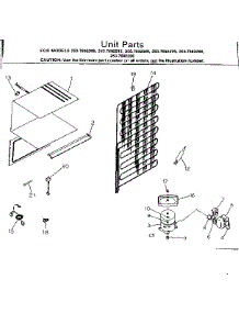 Unit Parts parts for Kenmore Refrigerator 253.7692276 (2537692276, 253 7692276) from AppliancePartsPros.com