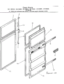 Door Parts parts for Kenmore Refrigerator 253.7692286 (2537692286, 253 7692286) from AppliancePartsPros.com
