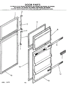 Door Parts parts for Kenmore Refrigerator 253.7692290 (2537692290, 253 7692290) from AppliancePartsPros.com