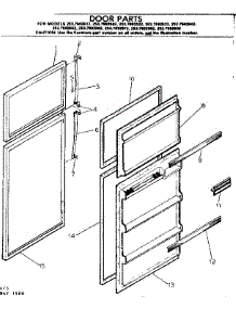 Door Parts parts for Kenmore Refrigerator 253.7692642 (2537692642, 253 7692642) from AppliancePartsPros.com