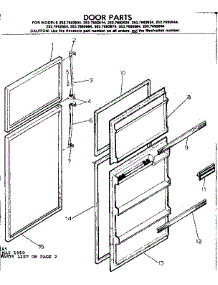Door Parts parts for Kenmore Refrigerator 253.7692664 (2537692664, 253 7692664) from AppliancePartsPros.com
