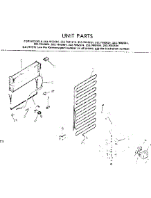 Unit Parts parts for Kenmore Refrigerator 253.7692674 (2537692674, 253 7692674) from AppliancePartsPros.com