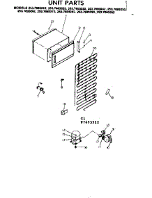 Unit Parts parts for Kenmore Refrigerator 253.7693212 (2537693212, 253 7693212) from AppliancePartsPros.com