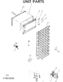 Unit Parts parts for Kenmore Refrigerator 253.7693220 (2537693220, 253 7693220) from AppliancePartsPros.com
