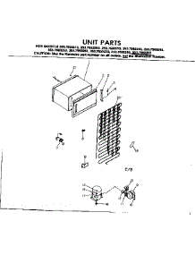 Unit Parts parts for Kenmore Refrigerator 253.7693243 (2537693243, 253 7693243) from AppliancePartsPros.com