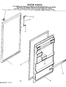 Door Parts parts for Kenmore Refrigerator 253.7693260 (2537693260, 253 7693260) from AppliancePartsPros.com