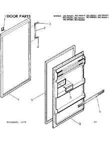 Door Parts parts for Kenmore Refrigerator 253.7693271 (2537693271, 253 7693271) from AppliancePartsPros.com
