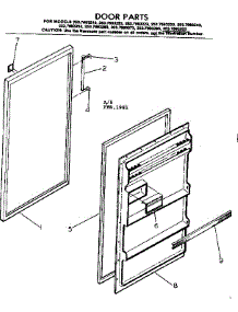 Door Parts parts for Kenmore Refrigerator 253.7693293 (2537693293, 253 7693293) from AppliancePartsPros.com