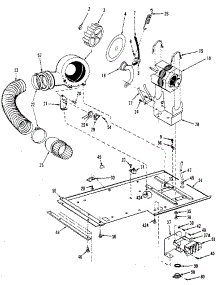 Dryer Motor, Blower, Belt parts for Kenmore Washer Dryer Combo 417.89870110 (41789870110, 417 89870110) from AppliancePartsPros.com