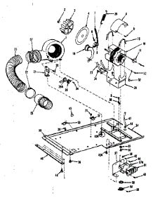 Dryer Motor, Blower, Belt parts for Kenmore Washer Dryer Combo 417.89870700 (41789870700, 417 89870700) from AppliancePartsPros.com