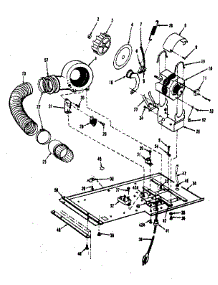 Dryer Motor, Blower, Belt parts for Kenmore Washer Dryer Combo 417.89875700 (41789875700, 417 89875700) from AppliancePartsPros.com