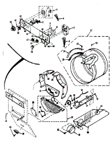 Console Controls, Drum parts for Kenmore Washer Dryer Combo 417.89875700 (41789875700, 417 89875700) from AppliancePartsPros.com