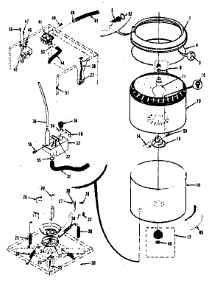 Tubs, Water Valve, Lid Switch parts for Kenmore Washer Dryer Combo 417.89875700 (41789875700, 417 89875700) from AppliancePartsPros.com