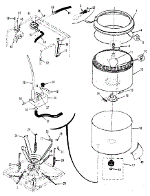 Tubs, Water Valve, Lid Switch parts for Kenmore Washer Dryer Combo 417.89875810 (41789875810, 417 89875810) from AppliancePartsPros.com