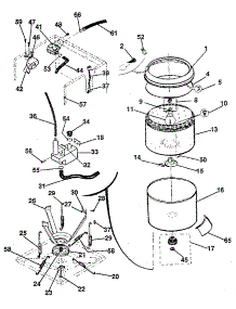 Tubs, Water, Valve, Lid Switch parts for Kenmore Washer Dryer Combo 417.89970100 (41789970100, 417 89970100) from AppliancePartsPros.com