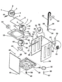 Washer-Cabinet, Top Panel, Base parts for Kenmore Washer Dryer Combo 417.89980100 (41789980100, 417 89980100) from AppliancePartsPros.com
