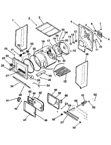 Dryer-Cabinet, Drum, Heater parts for Kenmore Washer Dryer Combo 417.89980100 (41789980100, 417 89980100) from AppliancePartsPros.com
