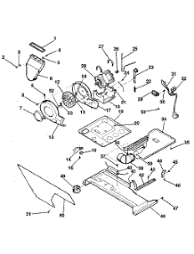 Dryer-Motor, Blower, Belt parts for Kenmore Washer Dryer Combo 417.89980800 (41789980800, 417 89980800) from AppliancePartsPros.com