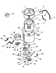 Washer-Tubs, Hoses, Motor parts for Kenmore Washer Dryer Combo 417.89980800 (41789980800, 417 89980800) from AppliancePartsPros.com