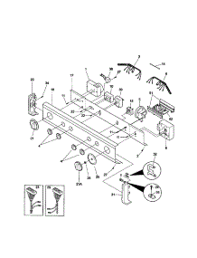 Control Panel parts for Kenmore Washer Dryer Combo 417.90802990 (41790802990, 417 90802990) from AppliancePartsPros.com