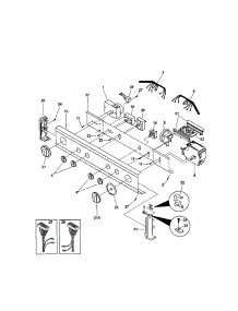 Control Panel parts for Kenmore Washer Dryer Combo 417.90802991 (41790802991, 417 90802991) from AppliancePartsPros.com