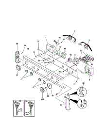 Control Panel parts for Kenmore Washer Dryer Combo 417.90812990 (41790812990, 417 90812990) from AppliancePartsPros.com