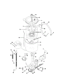 Wshr Mtr,Hose parts for Kenmore Washer Dryer Combo 417.90812992 (41790812992, 417 90812992) from AppliancePartsPros.com