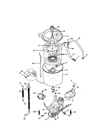 Tub parts for Kenmore Washer Dryer Combo 417.90814001 (41790814001, 417 90814001) from AppliancePartsPros.com