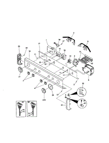 Control Panel parts for Kenmore Washer Dryer Combo 417.90814001 (41790814001, 417 90814001) from AppliancePartsPros.com
